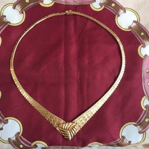 VTG 14k gold "Oritals" collar necklace